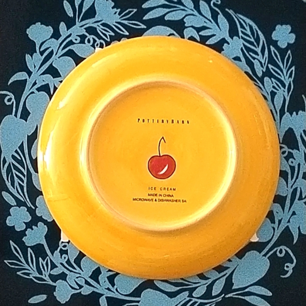 Pottery Barn Ice Cream Stoneware Dessert Plate - Picture 3 of 4